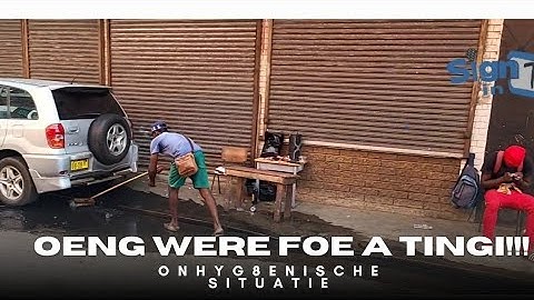 🇸🇷NOGSTEEDS GEEN OPLOSSING ONHYGIENISCHE SITUATIE MARKT