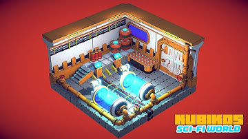 KUBIKOS - Sci-Fi Cube World|SPED LEVEL DESIGN| Unity3d Asset store pack