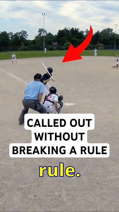 Called Out Without Breaking A Rule #baseball - YouTube