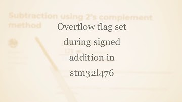 Overflow flag set during signed addition in STM32L476 using IAR Workbench