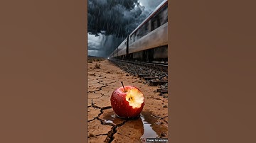 A cow saved a apple plant from drying out by watering it 😭 #shorts #ai #apple #tree #indianarmy