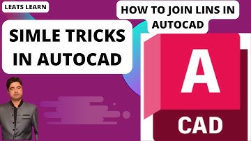 Unbelievable Trick for Combining Lines in AutoCAD - You Won