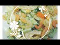 Салат "Бриз" с Морепродуктами. Салат с кальмарами и креветками. Салат морской. 161