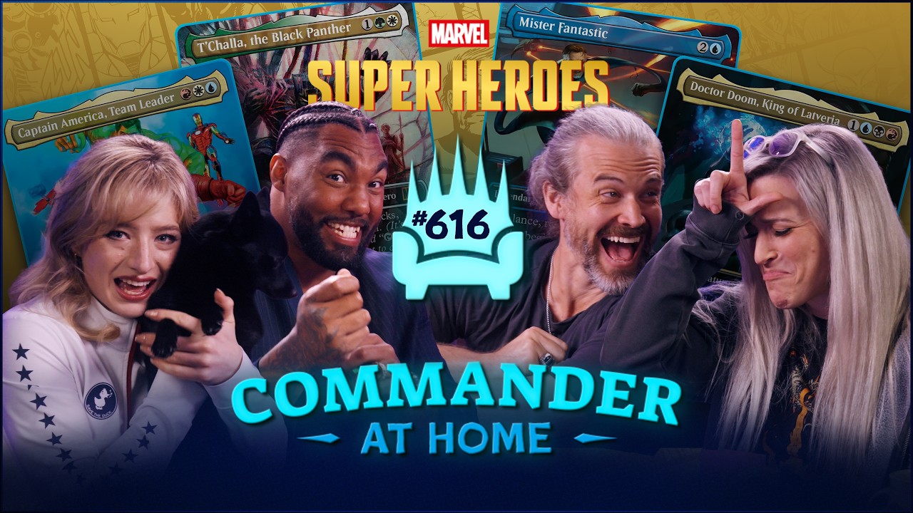 HEROES CLASH! Amber Glenn and Leonard Williams play Marvel Superheroes! | Commander at Home #616 thumbnail