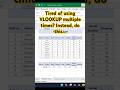 DON'T USE VLOOKUP like this | VLOOKUP in ARRAY explained #shorts