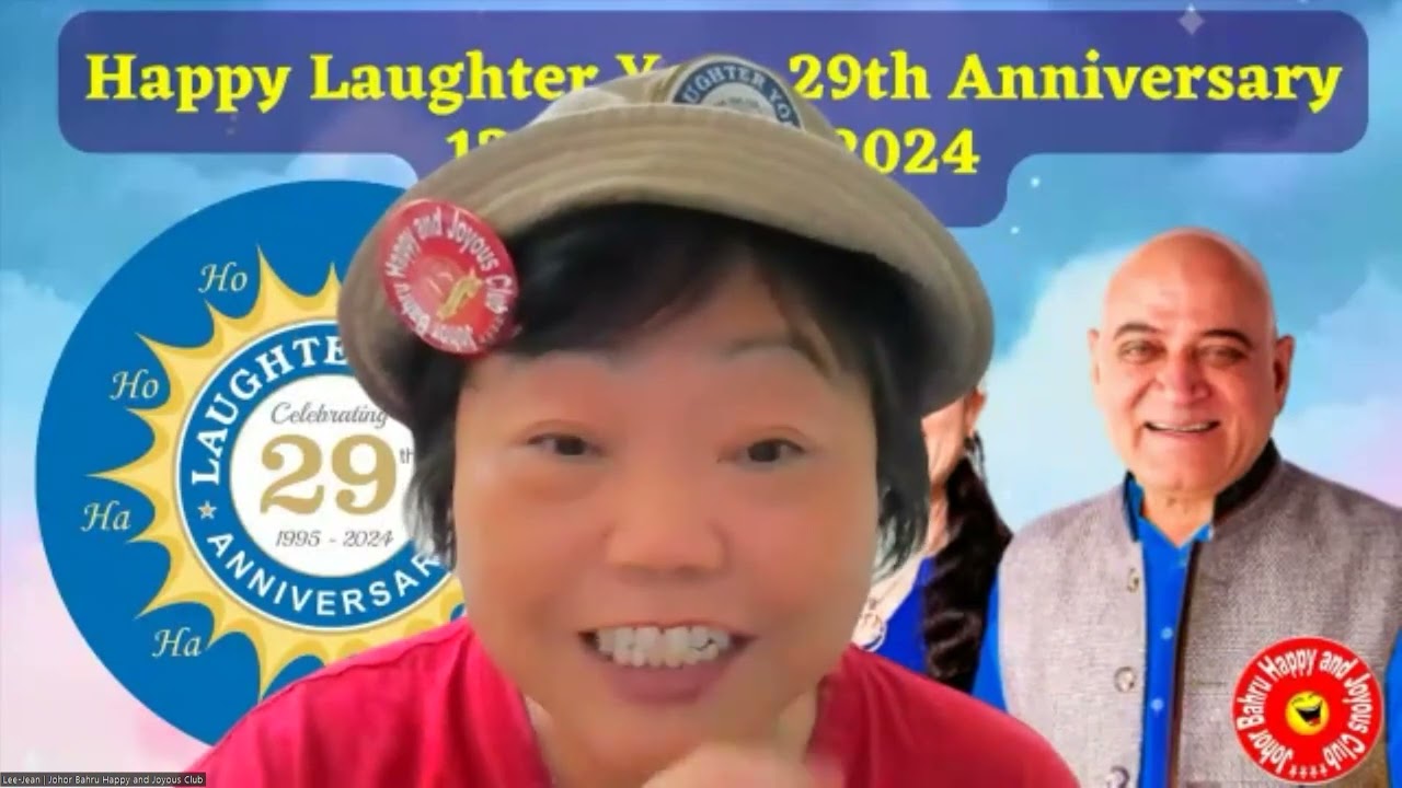 Happy 29th Anniversary of Laughter Yoga, celebration at the daily zoom laughter of JBHJC