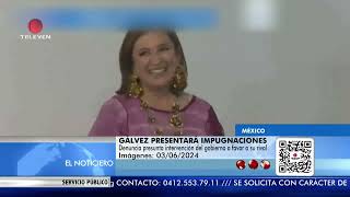 México: opositora Xóchitl Gálvez presentará impugnaciones - El Noticiero primera emisión 04/06/24