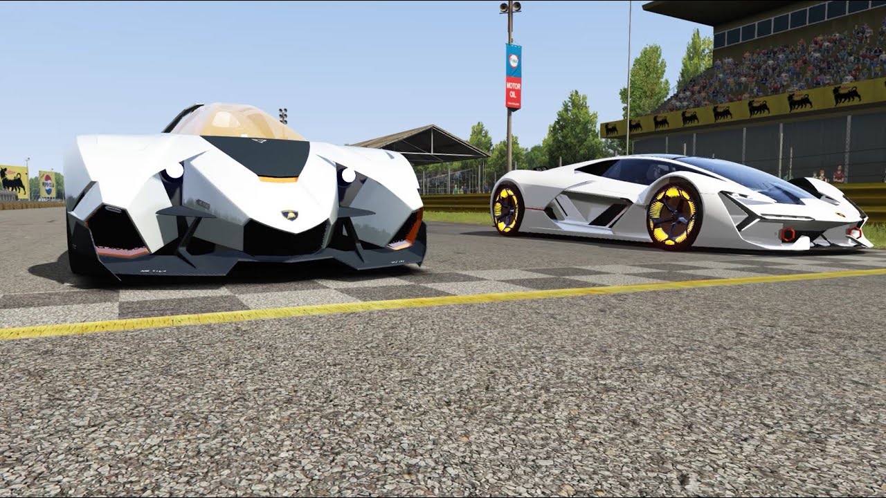 Lamborghini Egoista vs Lamborghini Terzo Millennio at Monza Full