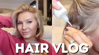 hair vlog: removing my tape ins + installing a new set