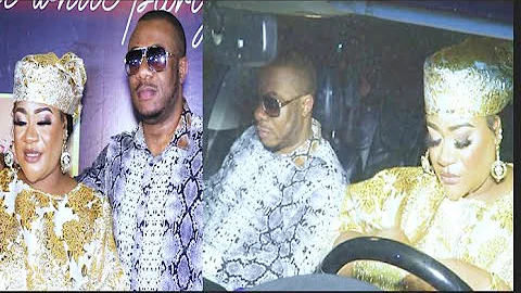 Nkechi Blessing Drives Her Husband In As They Step Out Together For Her Birthday Party