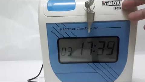 Punch Card Machine ITBOX i10N Time & Date Setting | Punch card machine Malaysia Masa Tarikh Setting