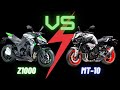 Kawasaki Z1000 Vs Yamaha MT-10 | 1000CC Supernaked Showdown