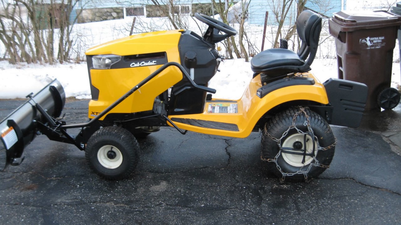 MY Cub Cadet with weight kit. - YouTube