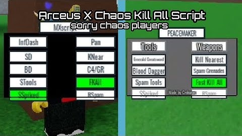 Arceus X Chaos Kill All Script