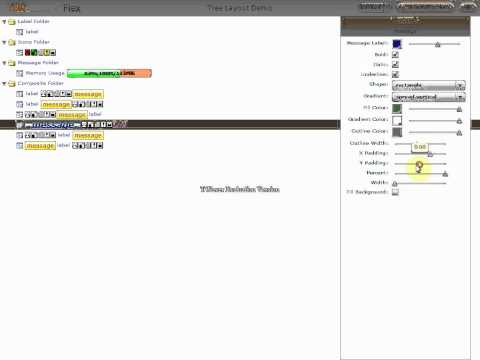 TWaver Flex Tree Layout Demo