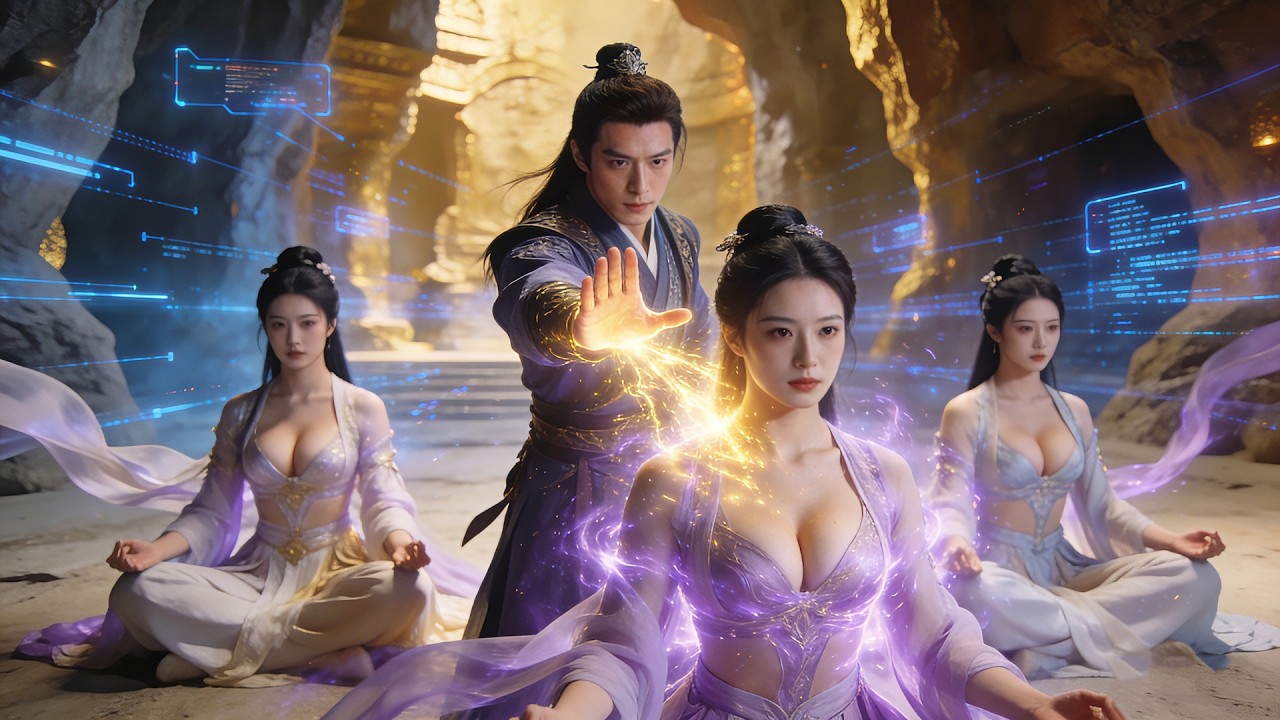 傻小子穿越到古代意外获得系统，废材转变成强者，打脸羞辱他的人并收获众多女弟子芳心~#短剧 #修仙 #穿越