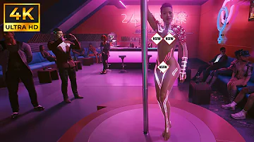😍Cyberpunks beautiful Pole dancers😍| 4K Cyberpunk 2077 nude Mods