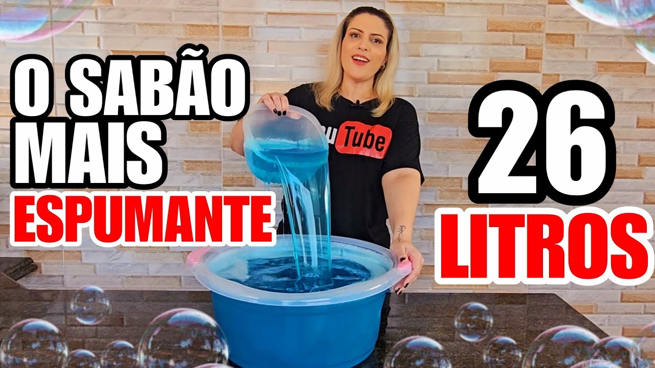 O SABÃO CASEIRO QUE VAI ESPUMAR DEMAIS NA SUA MÁQUINA/COM UMA VERDADEIRA ESPUMA!😍🥰