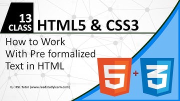HTML and CSS Tutorial For Beginners  - 2017 - Web Designing Course - Part - 13 - Urdu - Hindi