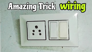 How To Make 2 Switch ,1 Socket Board Connection At Home | Board Wiring