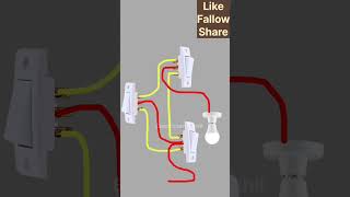 3-Way Switch Wiring ⚡ | 3-Way Switch Connection Step by Step | Easy Electrical Wiring #wiring #fyp 3-Way Switch Wiring ⚡ | 3-Way Switch Connection Step by Step | Easy Electrical Wiring #wiring #fyp