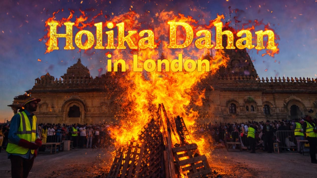 Holika Dahan 2026 at Shree Sanatan Hindu Mandir Wembley | London Holi Celebration