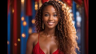 Top 10 beautiful young black girls - AI