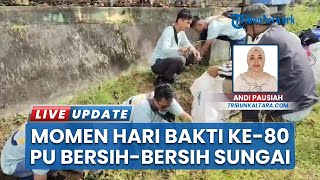 Cegah Bencana Banjir, PDAM Tarakan dan Warga Bersihkan Drainase dalam Momen Hari Bakti ke-80 PU