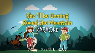 She'll Be Coming Round the Mountain Karaoke | Instrumental with Lyrics Resimi