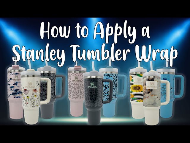 Here's a fast tutorial on how I wrapped my 40 ounce Stanley dupe tumbl, Sublimation Tumblers