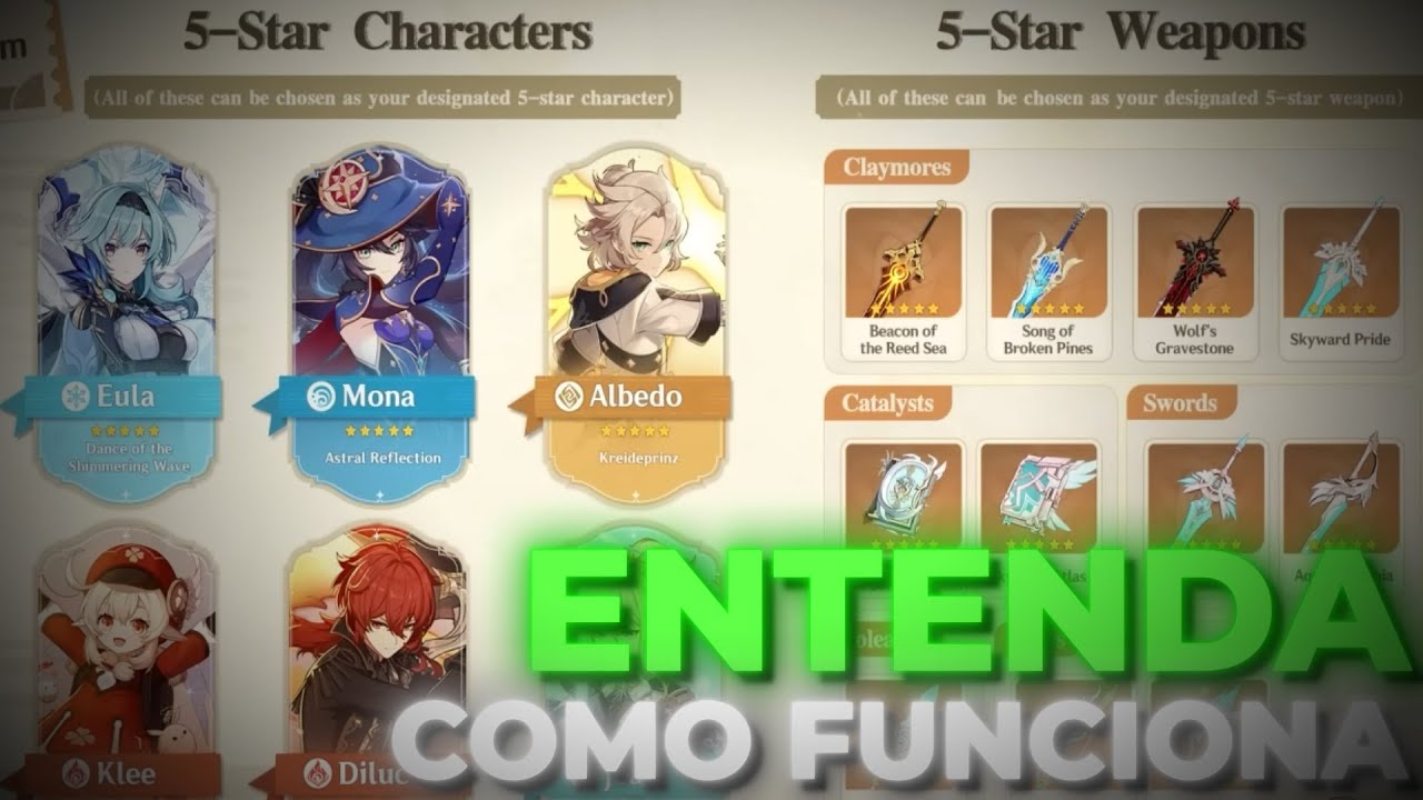 Entenda como FUNCIONA o novo BANNER do GENSHIN