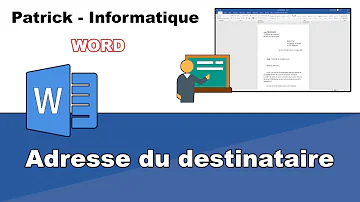 Comment écrire une adresse sur Word ?