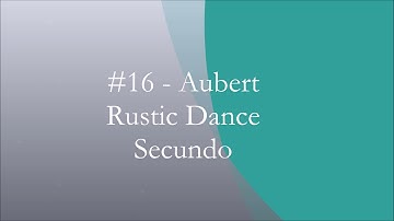 Rubank Advanced Flute Volume Two: Duet #16: Aubert - Rustic Dance (Secundo)