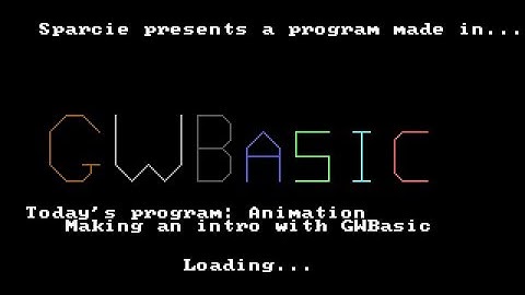 GWBasic: Making an Intro