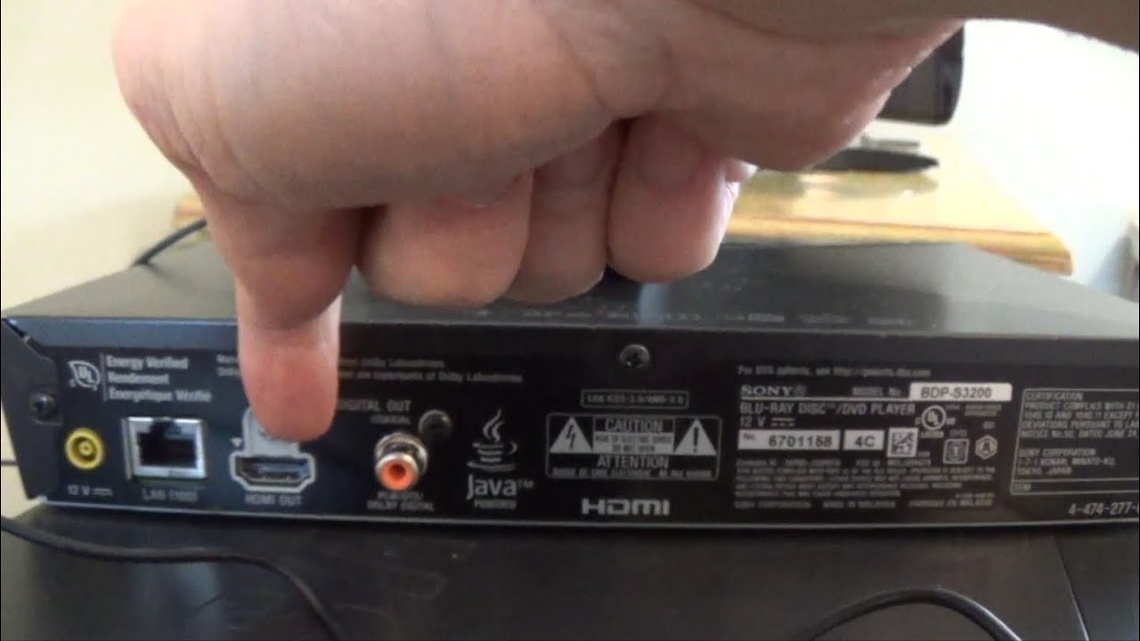 How To Setup A Sony Blue Ray Disc Dvd Player Youtube