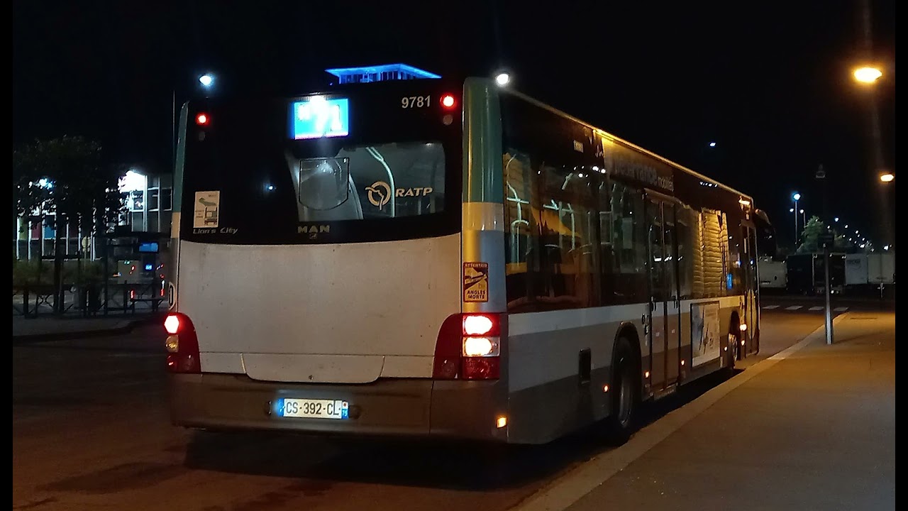 [Full Kickdown] MAN NL253 EEV n°9781 - Ligne N71, RATP Paris