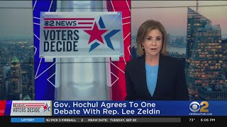 Gov. Hochul agrees to one debate with Rep. Lee Zeldin