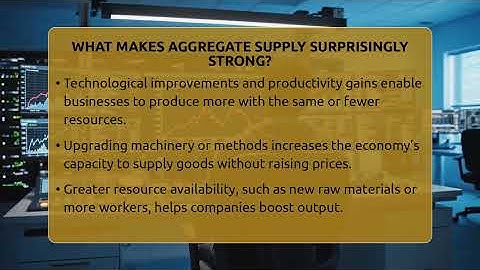 What Makes Aggregate Supply Surprisingly Strong? - Inflation Insight Channel