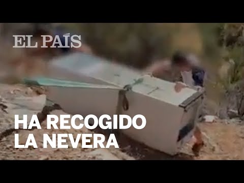 El hombre que arrojó la NEVERA en ALMERÍA ya la HA RECOGIDO