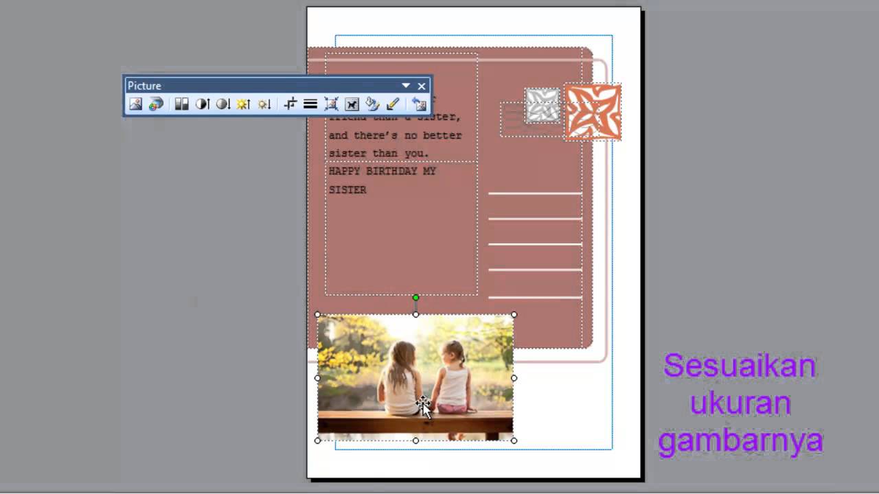 Tutorial Membuat Kartu Undangan Microsoft Publisher