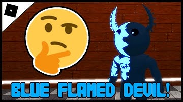 How to get the “BLUE FLAMED DEVIL” BADGE + MORPH in CUSTOM PIGGY SHOWCASE || ROBLOX