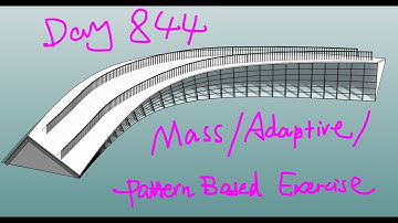 Revit Exercise (Day 844) - Mass Adaptive & Pattern Based Family Exercise