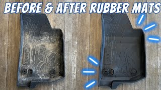 Revive Your Mats: How to Clean Rubber Floor Mats and Restore Their Black Shine!