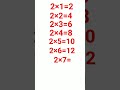 #Table of 2#2 ka table#shorts