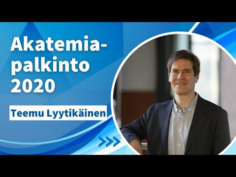 Akatemiapalkinto tieteellisestä rohkeudesta 2020: Teemu Lyytikäinen