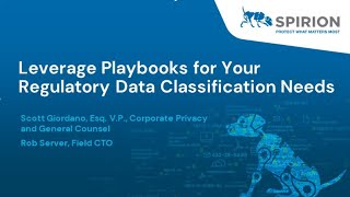 Leverage Playbooks for Regulatory Data Classification Needs