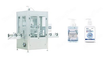 Hand Wash Bottle Automatic Servo Motor Piston Filling Machine