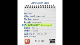 Learn Spanish Easily screenshot 1