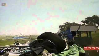 F1 2011 High Speed Crash