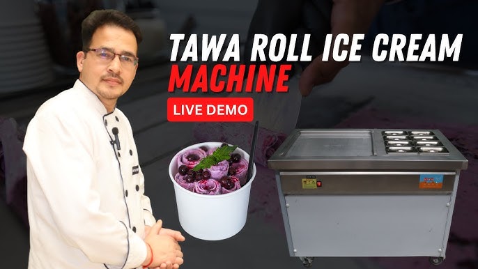 PAN - Tawa - Fried - Rolled Ice Cream Machine - Fully Automatic Roller  Coaster Ice Cream Machine Manufacturer from Mumbai